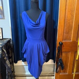 Xhilaration Royal Blue Asymmetrical Dress